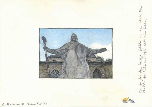 St. Severin vor St. Johann Baptist am Fu�e der Severinsbr�cke